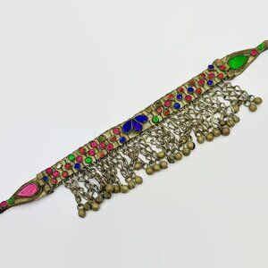 Afghan Choker, Anklet, Arm Band, Vintage Necklace, Kuchi, Middle Eastern